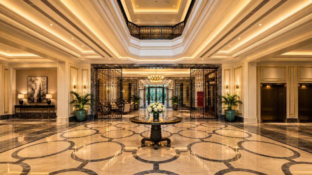 Luxury architecture lobby