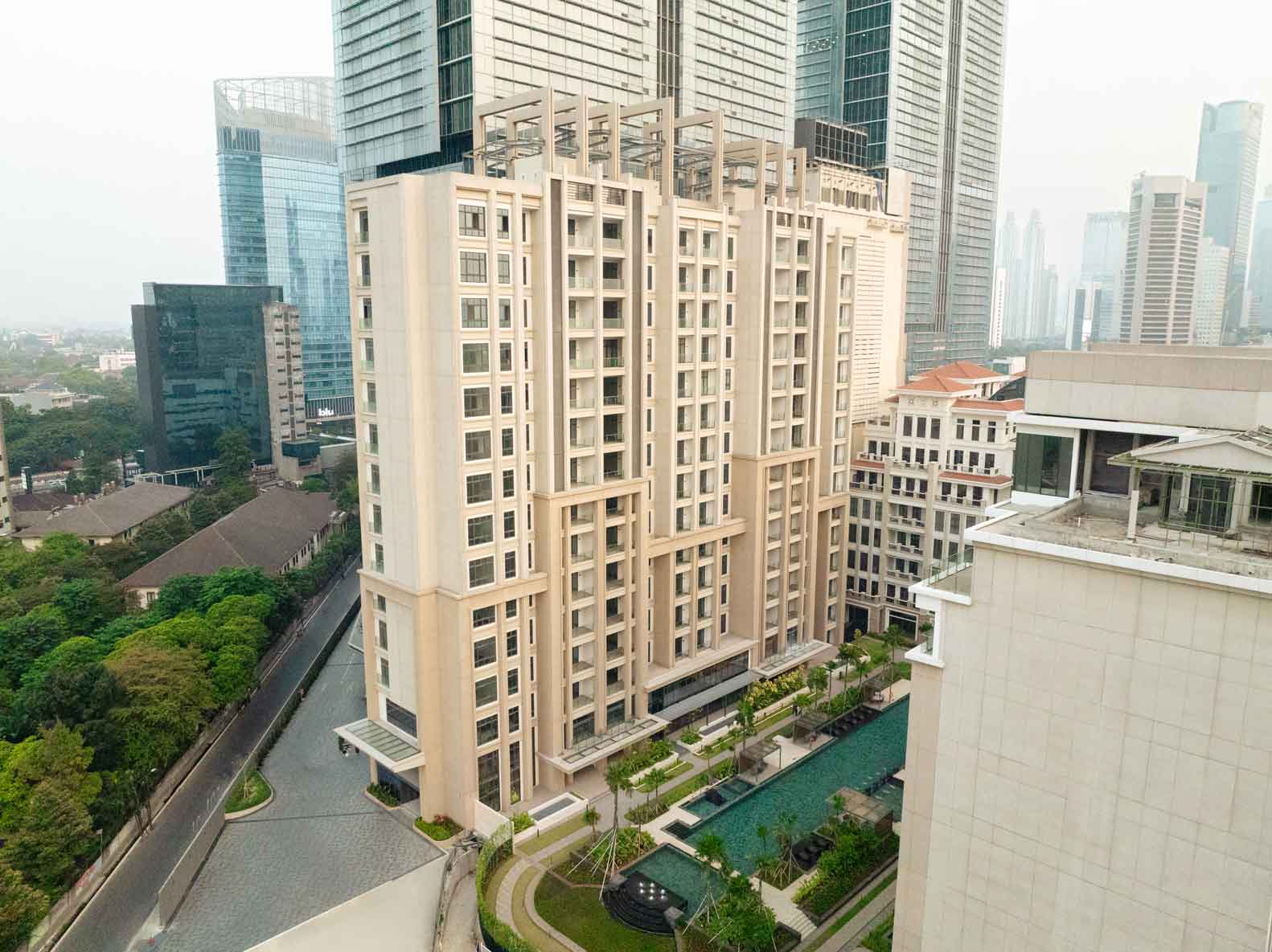 Apartemen dekat MRT Jakarta Pusat dalam kawasan perkotaan