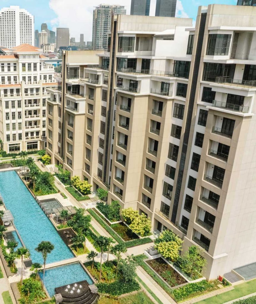 The Townhomes di Le Parc dengan pembagian ruang untuk berbagai aktivitas
